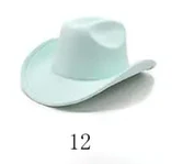 Solid Suede Panama Style Cowboy Hat - Blank & Customizable - Mixed Orders Support