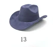 Solid Suede Panama Style Cowboy Hat - Blank & Customizable - Mixed Orders Support