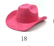 Solid Suede Panama Style Cowboy Hat - Blank & Customizable - Mixed Orders Support