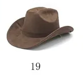 Solid Suede Panama Style Cowboy Hat - Blank & Customizable - Mixed Orders Support