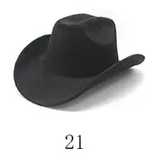 Solid Suede Panama Style Cowboy Hat - Blank & Customizable - Mixed Orders Support