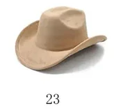Solid Suede Panama Style Cowboy Hat - Blank & Customizable - Mixed Orders Support