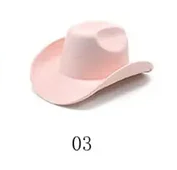Solid Suede Panama Style Cowboy Hat - Blank & Customizable - Mixed Orders Support