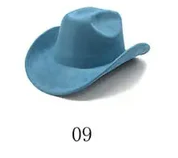 Solid Suede Panama Style Cowboy Hat - Blank & Customizable - Mixed Orders Support