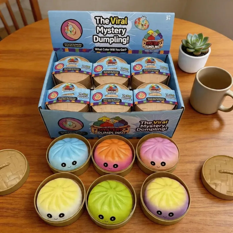 Squishy Slow Rising Colored Dumpling Sensory Stress Relief Toys 72pcs