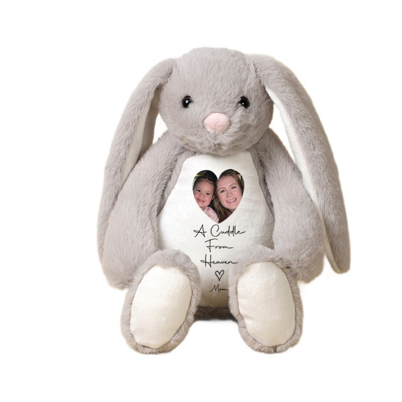 Sublimable Long-Ear Bunny Plush Toys for Easter 2 Styles Mixed (25PCS Bulk)