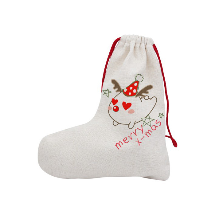 Sublimation Blank Christmas Linen Stockings (20PCS/Wholesale)