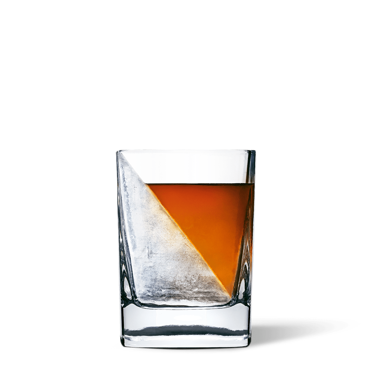 Transparent Whiskey Glass Cup Bar Glass Drinkware Cup With Silicone Ice Mold