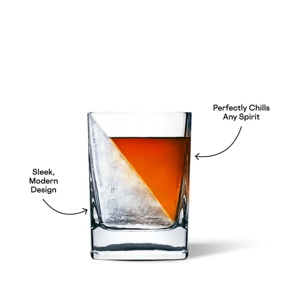 Transparent Whiskey Glass Cup Bar Glass Drinkware Cup With Silicone Ice Mold
