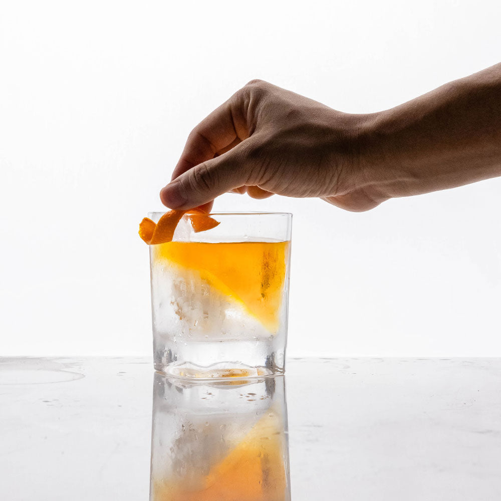 Transparent Whiskey Glass Cup Bar Glass Drinkware Cup With Silicone Ice Mold