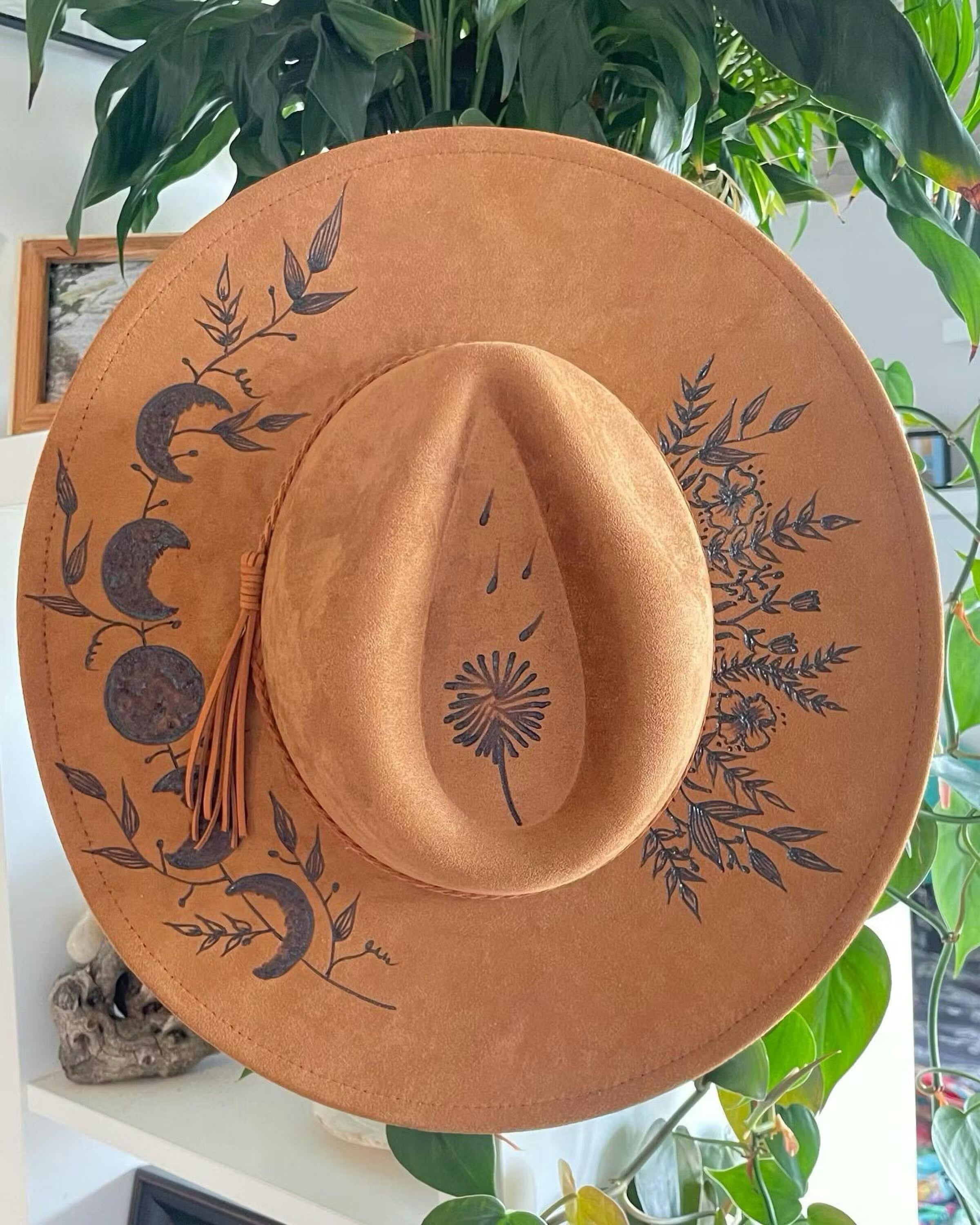 30 pcs Vegan Suede Hat Blank, Hat for Burning, Hat Pyrography, Fedora Hat, Wide Brim Hat, Hat for Engraving