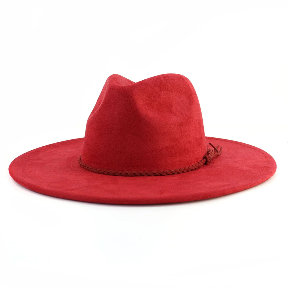 Wide Brim Vegan Suede Blank Hat - Customizable Boho Rancher Fedora - USA MOQ 25PCS