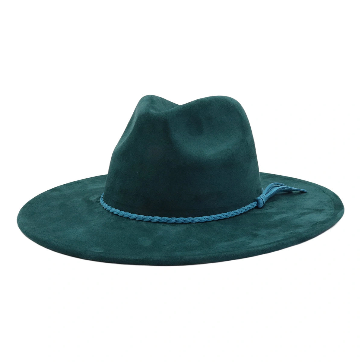 Wide Brim Vegan Suede Blank Hat - Customizable Boho Rancher Fedora - USA MOQ 25PCS
