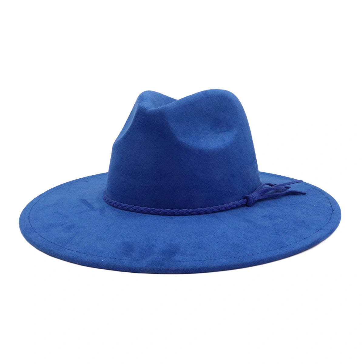 Wide Brim Vegan Suede Blank Hat - Customizable Boho Rancher Fedora - USA MOQ 25PCS