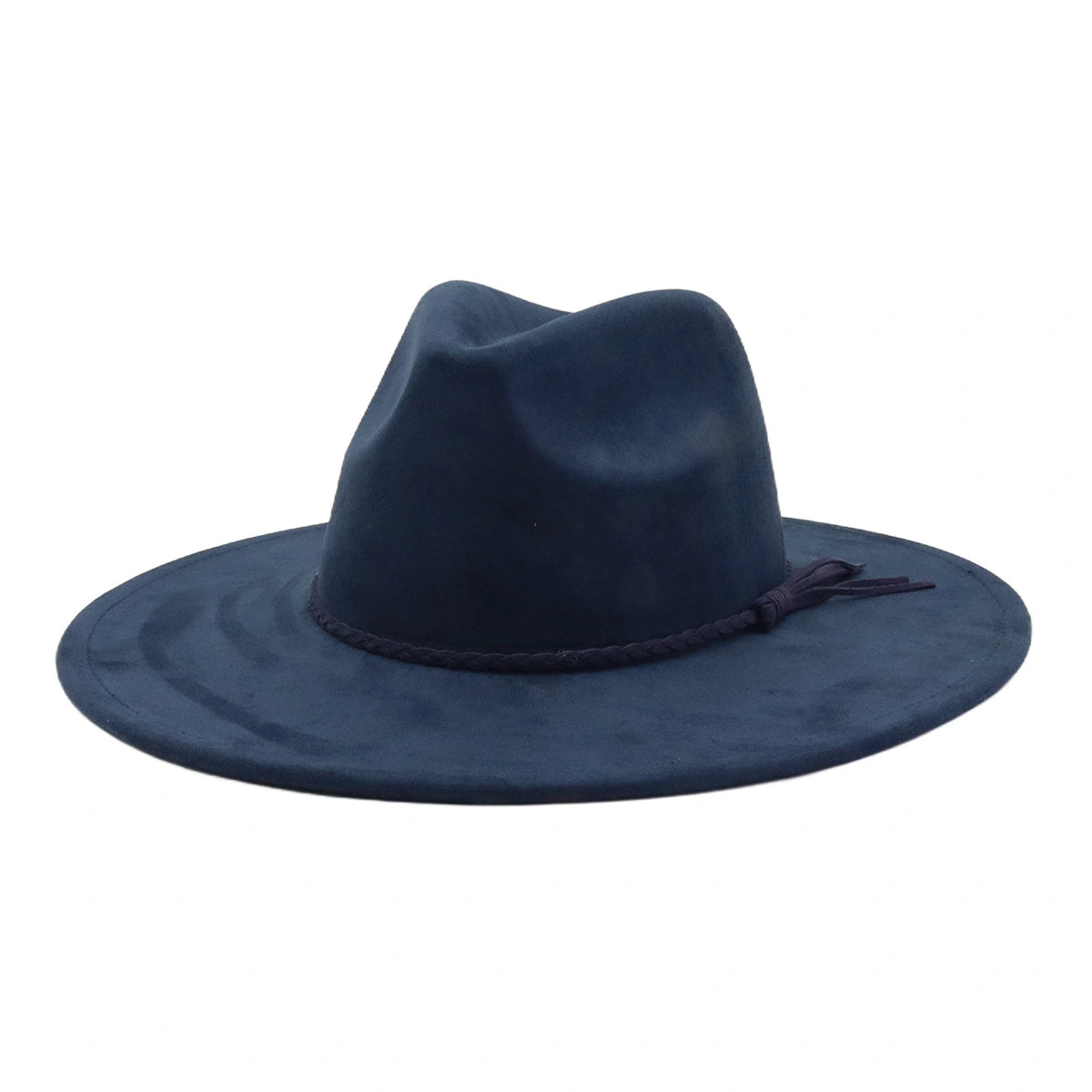 Wide Brim Vegan Suede Blank Hat - Customizable Boho Rancher Fedora - USA MOQ 25PCS