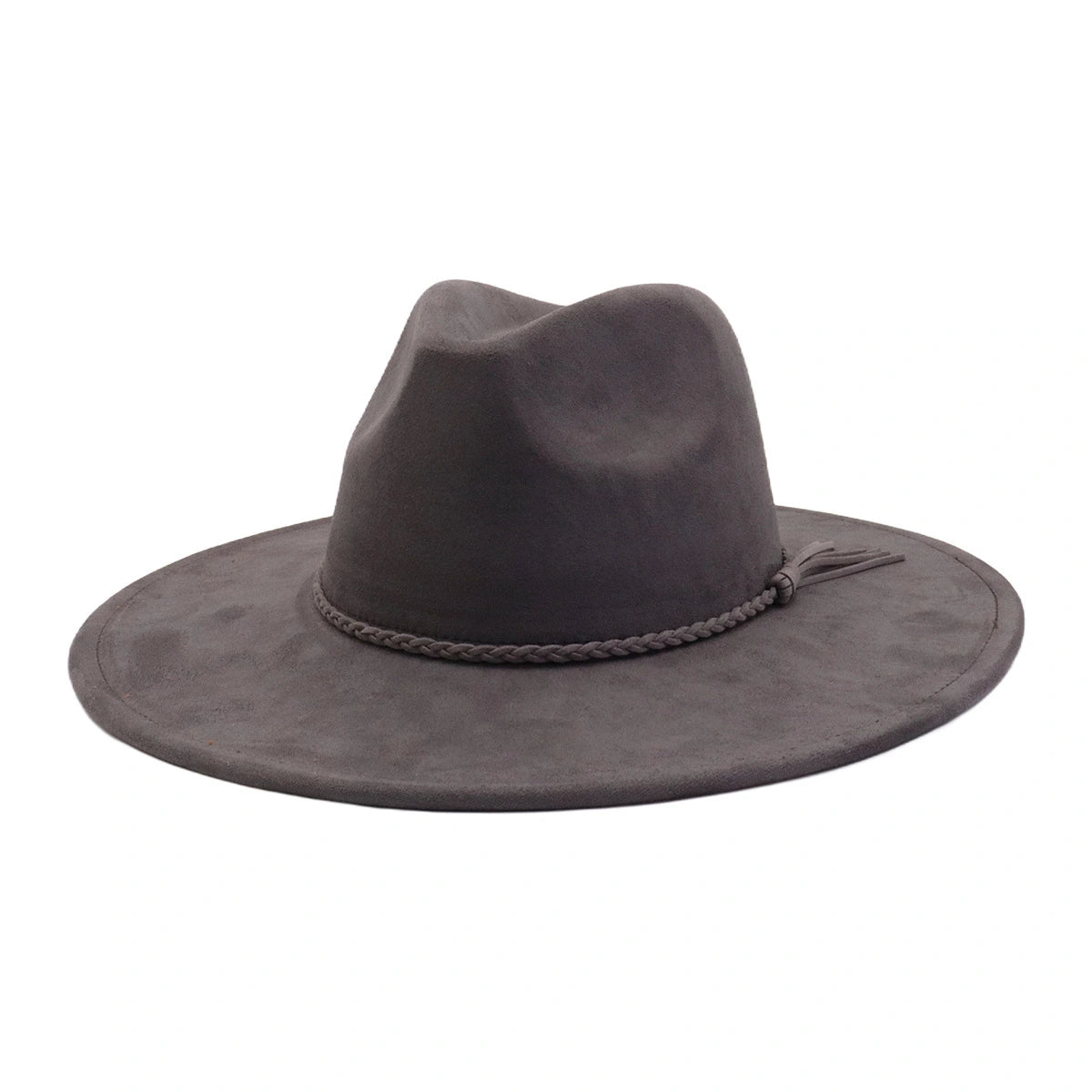 Wide Brim Vegan Suede Blank Hat - Customizable Boho Rancher Fedora - USA MOQ 25PCS