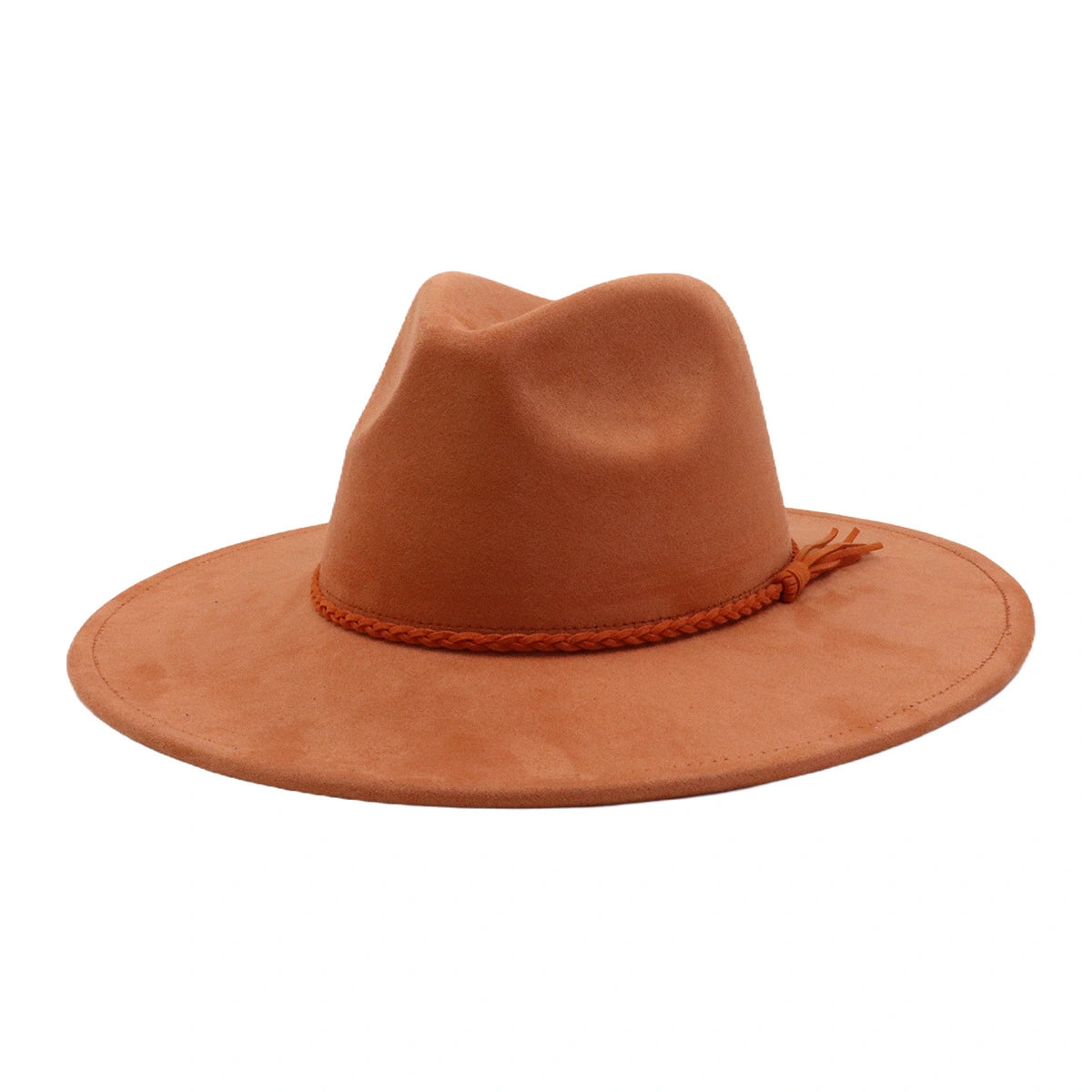 Wide Brim Vegan Suede Blank Hat - Customizable Boho Rancher Fedora - USA MOQ 25PCS