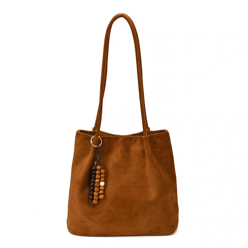 Women's Suede Bag Commuter Tote Bag