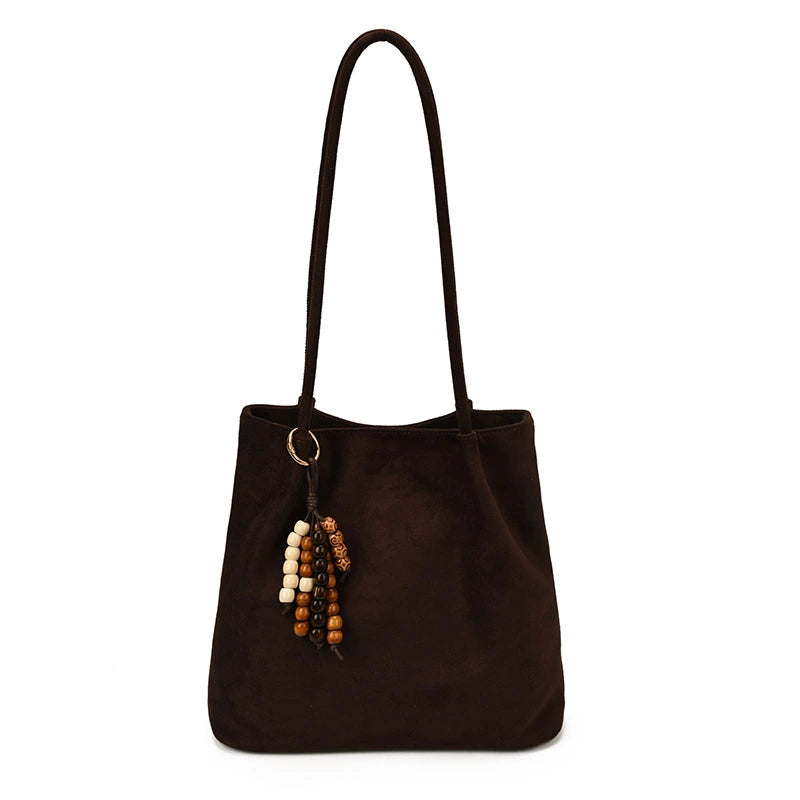 Women's Suede Bag Commuter Tote Bag