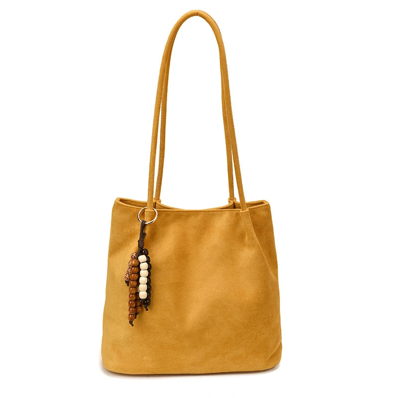 Women's Suede Bag Commuter Tote Bag