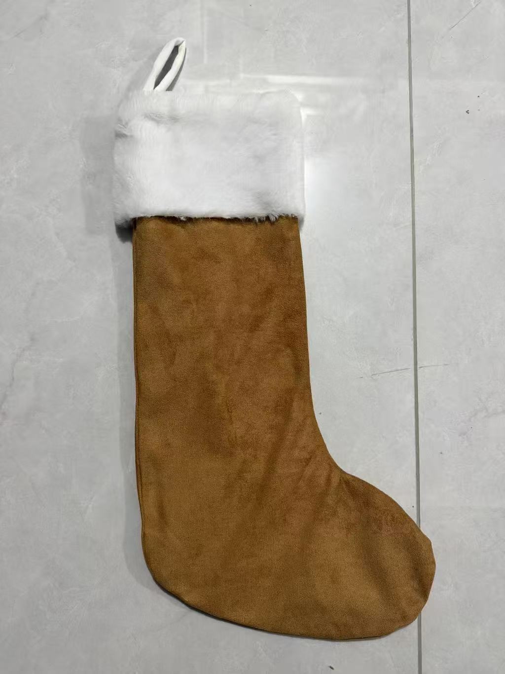Vegan Suede Christmas Stockings | Customized Holiday Decor (3 Colors Available)