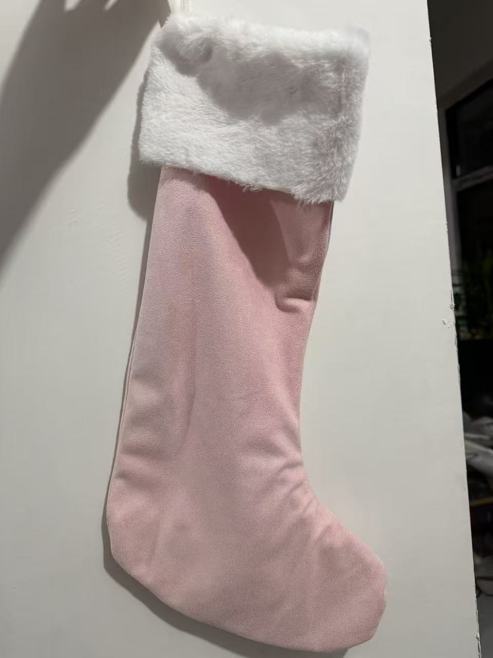 Vegan Suede Christmas Stockings | Customized Holiday Decor (3 Colors Available)