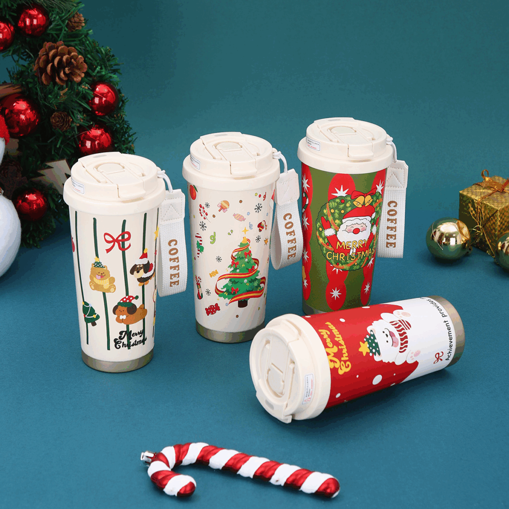500ml Christmas Stainless Steel Thermos Coffee Mug 25pcs Wholesale | Subler