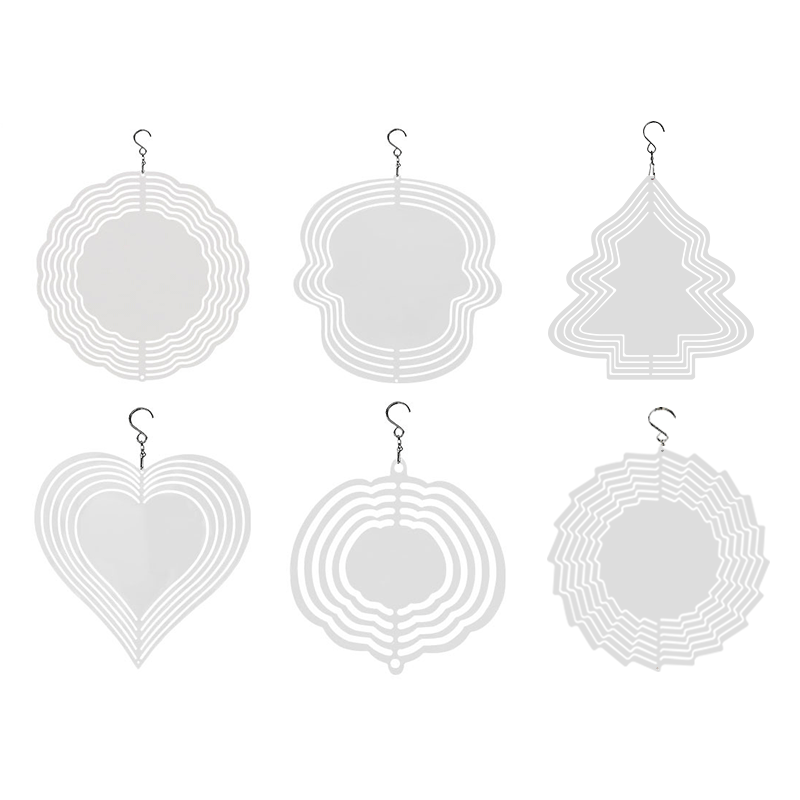 Double-Sided Sublimation Blank Aluminum Wind Spinner 8/10 Inch Wholesale | Subler