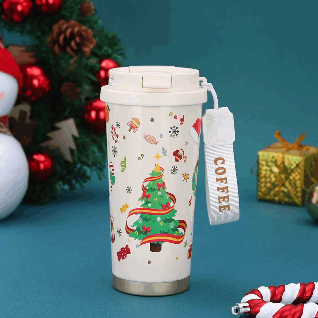 500ml Christmas Stainless Steel Thermos Coffee Mug 25pcs Wholesale | Subler