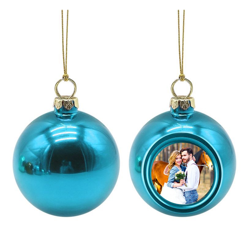50pcs Sublimation Blank Plastic Christmas Balls Ornaments 2.36"/3.15" Wholesale | Subler