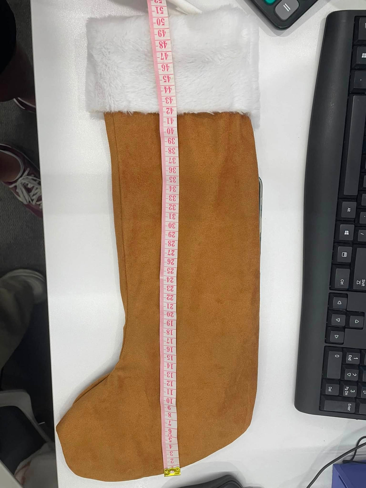 Vegan Suede Christmas Stockings | Customized Holiday Decor (3 Colors Available)