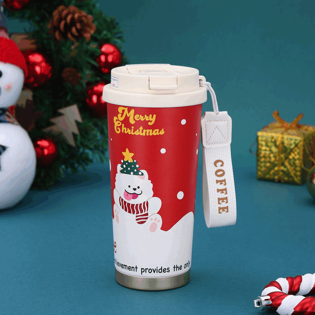 500ml Christmas Stainless Steel Thermos Coffee Mug 25pcs Wholesale | Subler
