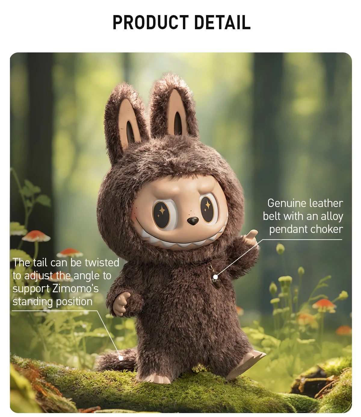 Pop Mart Labubu I Found You Zimomo Vinyl Doll 58CM Large Size Anime Doll Collection Model Doll Toys
